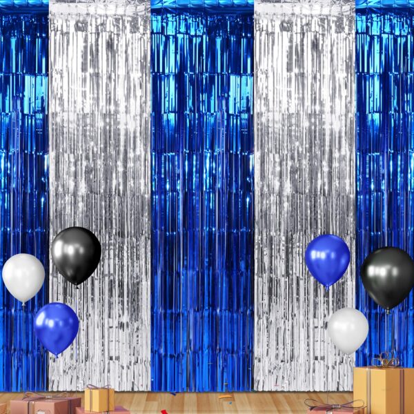 Foil Metallic Curtain Backdrop for Background Decorations