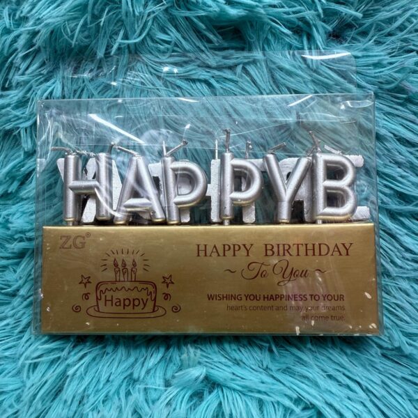 Happy Birthday 13 pcs Letter Candle For Birthday Cake Decoration - Image 2