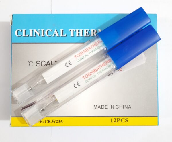 High Quality Tosheba Clinical Glass Thermometer Large - Image 2