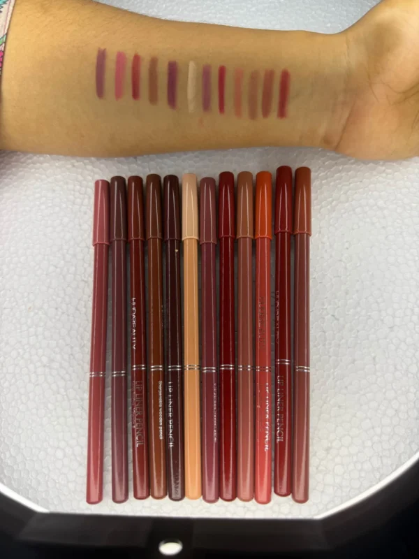 Authentic HudaBeauty Eyeliner Lipliner pencil 12pcs Set Long Lasting Waterproof Silky Smooth - Image 2