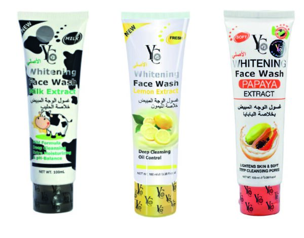 YC whitening Milk ,Lemon, Papaya Extract Face wash 100ml
