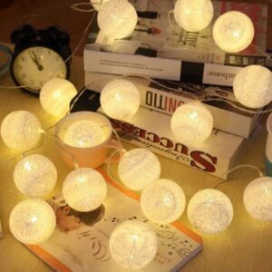 10 pcs Cotton ball LED Strings Light Fairy Decorative Light