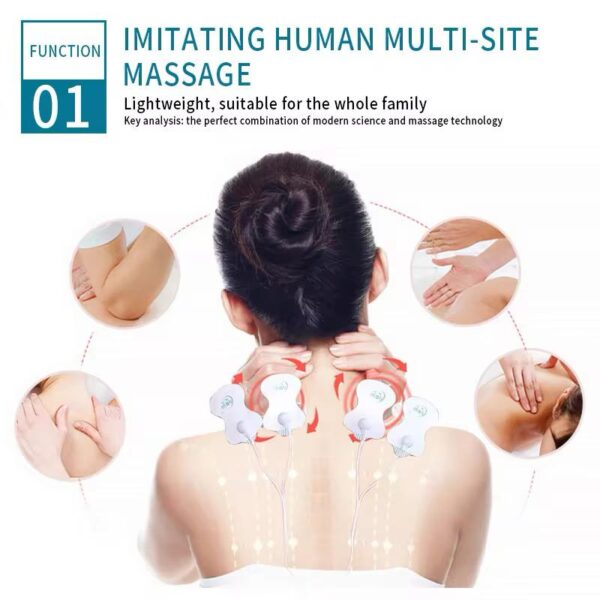 Portable EMS Muscle Stimulator Tens Unit for Body Pain Relief Electronic Pulse Massager Strengthens Muscle Digital Massage Products - Image 5