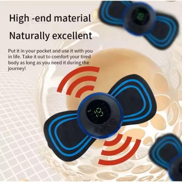 Portable Mini Massager Electric Physical Therapy Tens Unit EMS Cervical Massage Soothing Pain Body Massager Patch - Image 3