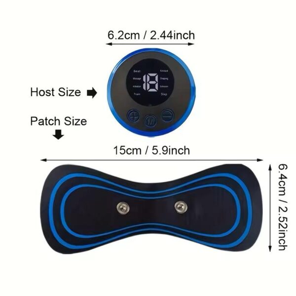 Portable Mini Massager Electric Physical Therapy Tens Unit EMS Cervical Massage Soothing Pain Body Massager Patch - Image 9