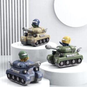 Diecast Vehicles Military Pull Back Children's Toy Tank Model Toy
