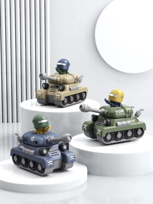 Diecast Vehicles Military Pull Back Children's Toy Tank Model Toy