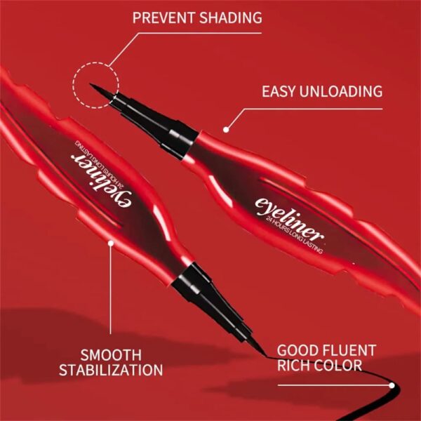 Simi,Abz, Waterproof 24 Hours Long Lasting Feather Eyeliner, Black, 2 ml - Image 3