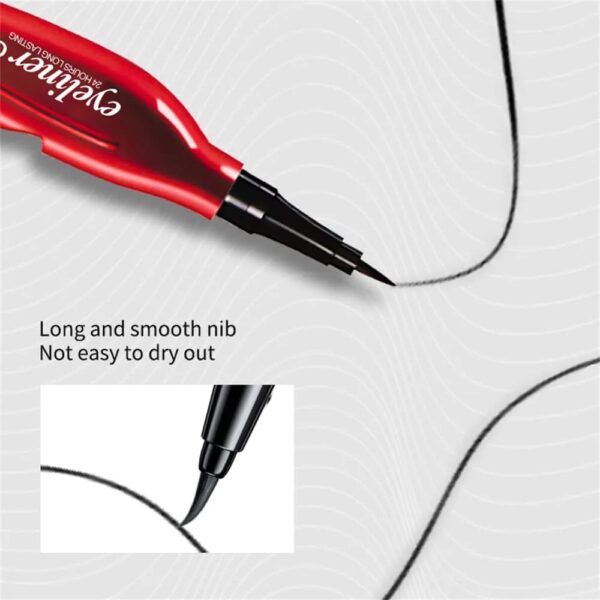 Simi,Abz, Waterproof 24 Hours Long Lasting Feather Eyeliner, Black, 2 ml - Image 5