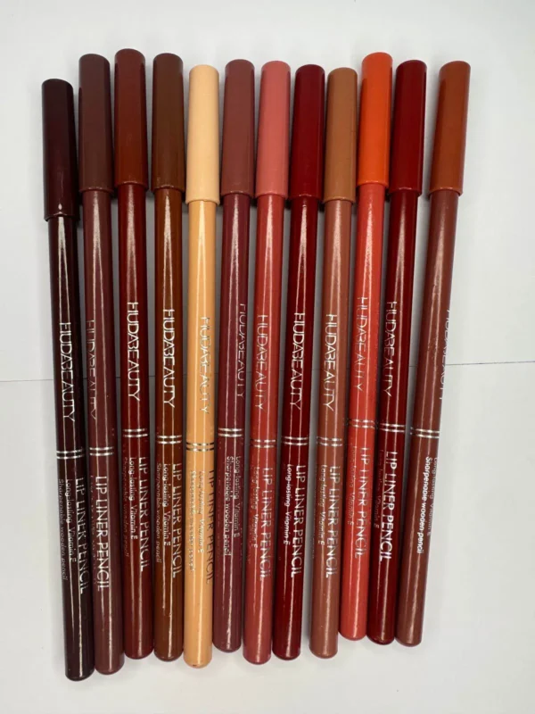 Authentic HudaBeauty Eyeliner Lipliner pencil 12pcs Set Long Lasting Waterproof Silky Smooth