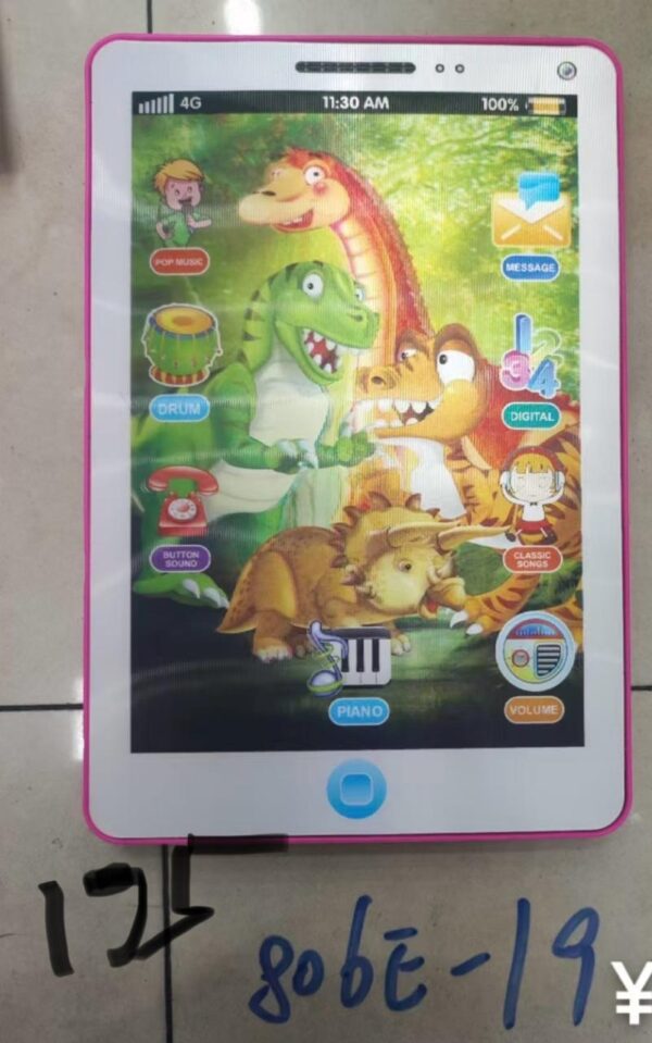 Dinosaur Boxed Fun Battery Operated Tablet China Toy