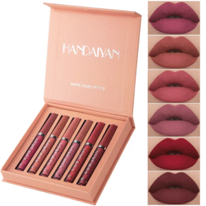 Handaiyan Lipstick Set 06 colours Lipstick Waterproof Long-lasting Liquid Matte finish
