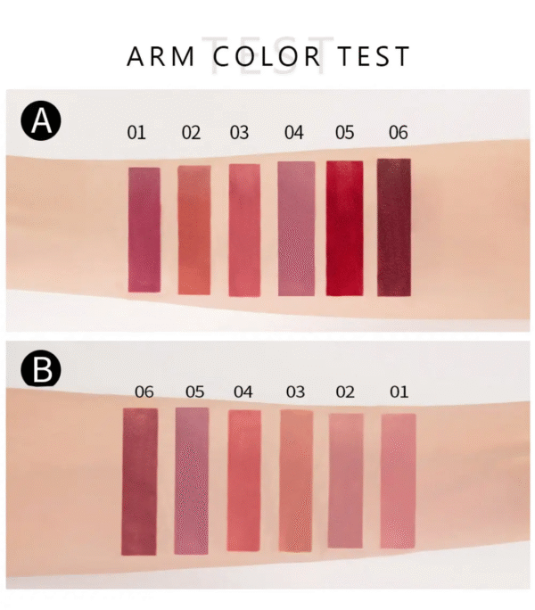 Handaiyan Lipstick Set 06 colours Lipstick Waterproof Long-lasting Liquid Matte finish - Image 3