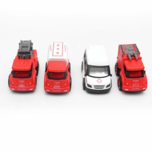 Plastic Mini Pull Back Fire Engine Car Cheap China Toys