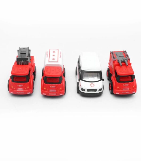 Plastic Mini Pull Back Fire Engine Car Cheap China Toys