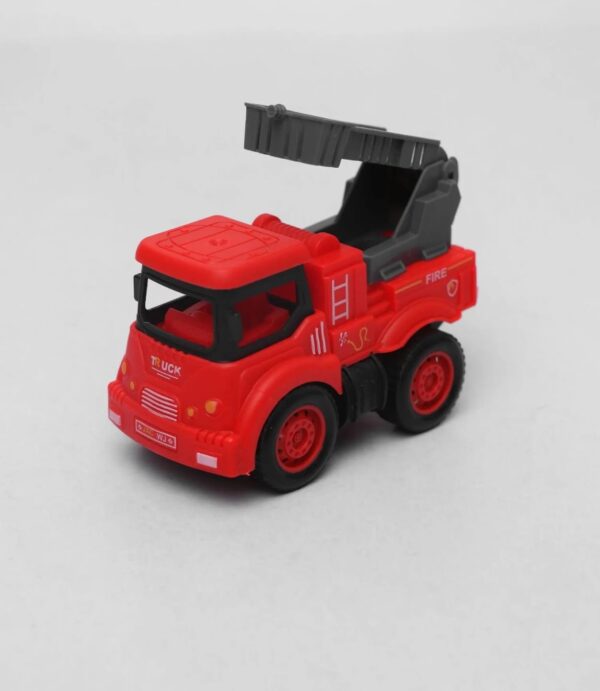 Plastic Mini Pull Back Fire Engine Car Cheap China Toys - Image 3