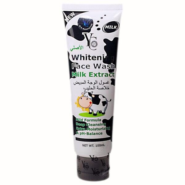 YC whitening Milk ,Lemon, Papaya Extract Face wash 100ml - Image 3