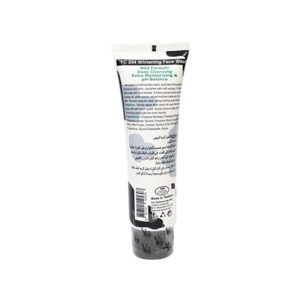 YC whitening Milk ,Lemon, Papaya Extract Face wash 100ml - Image 4