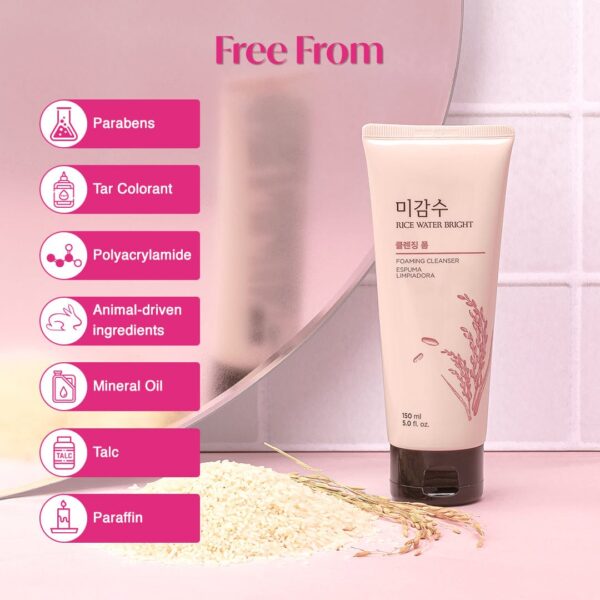 Rice Water Brightening Foaming Cleanser - Image 4