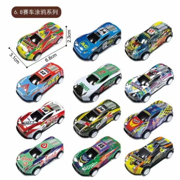 Die Cast Pull Back Toy Car 12pcs - Image 2