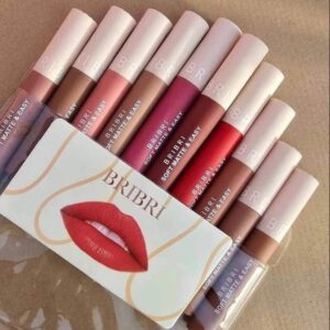 BRIBRI CosmeticsSet Count: Contains 10 liquid lipstick tubes
